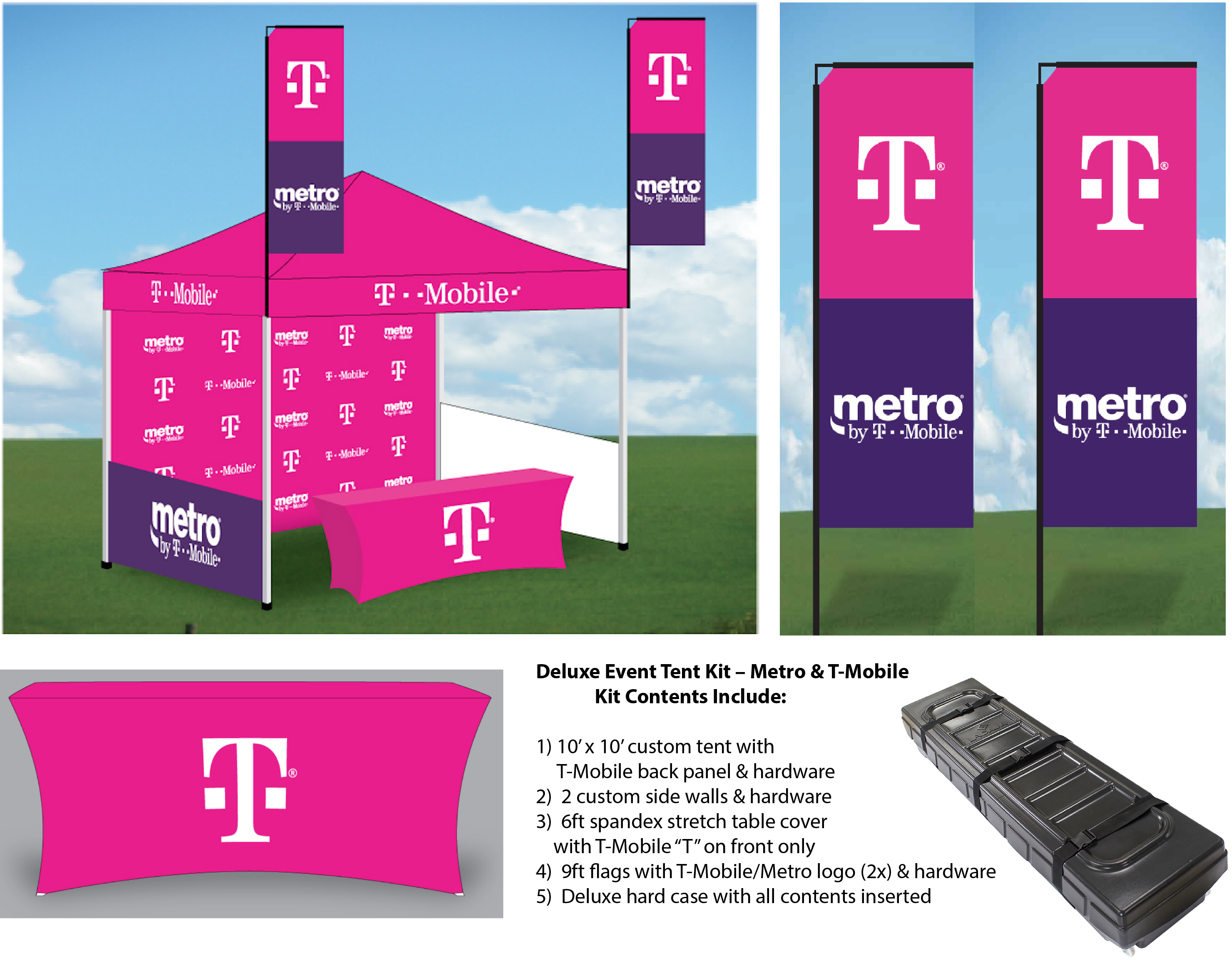 Deluxe Event Tent Kit Metro & TMobile TAG Event Kits